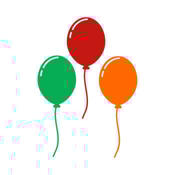 Balloon Illustration Vector Element , Balloon Birthday , Celebration , Decoration Element and Anniversary