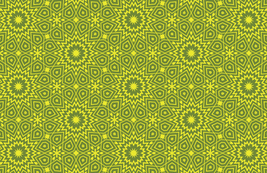 Seamless islamic fabric pattern vector