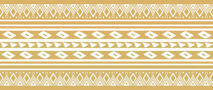 Vector golden seamless Indian patterns. National seamless ornaments, borders, frames. colored decorations of the peoples of South America, Maya, Inca, Aztecs. Print for fabric, paper, textile