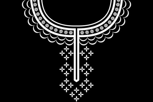 ethnic collar lace oriental pattern. Aztec style embroidery abstract vector illustration. Designs for fashion texture, textile, fabric, shirt, cloth