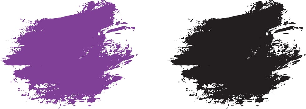 Grunge paint ink brush stroke vector