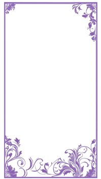 Floral Frame Border PNG Images Transparent Background