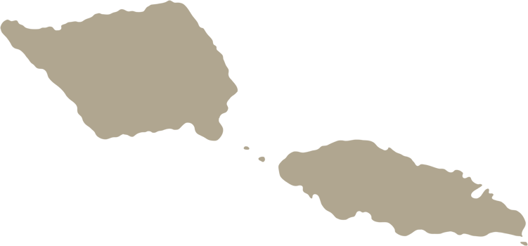 doodle freehand drawing of samoa island map. png