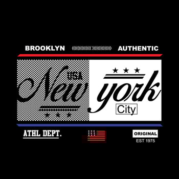 NEW YORK CITY slogan tee graphic typography for print t shirt,illustration,vector,art,style vector