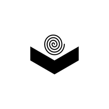 simple logo. arrow with spiral logo. dartboard logo. stars logo. logo for business vector