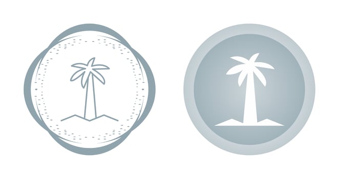 Coconut Tree Vector Icon