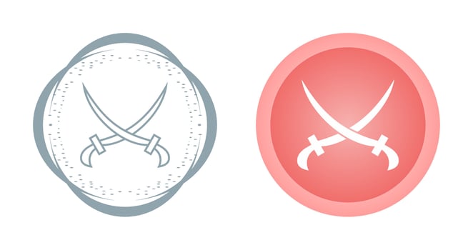 Two Swords Vector Icon