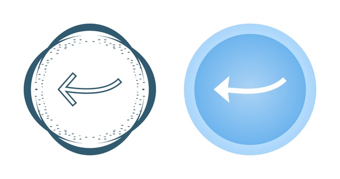 Arrow Pointing Left Vector Icon