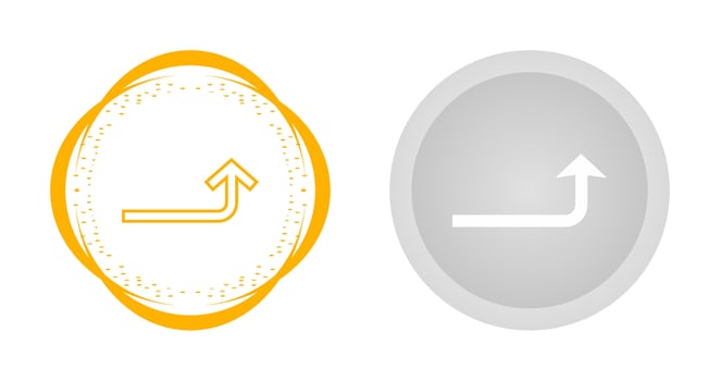 Turn Up Vector Icon