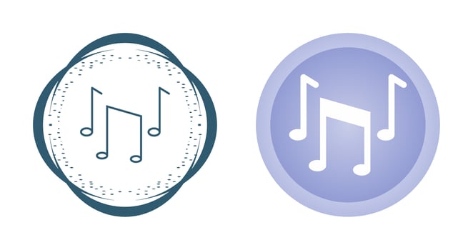 Musical Notes Vector Icon