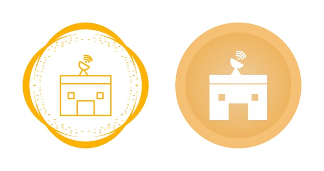 News Station Vector Icon