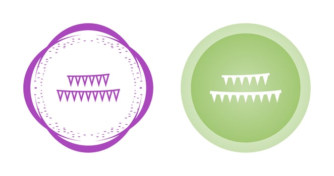 Celebration Flags Vector Icon