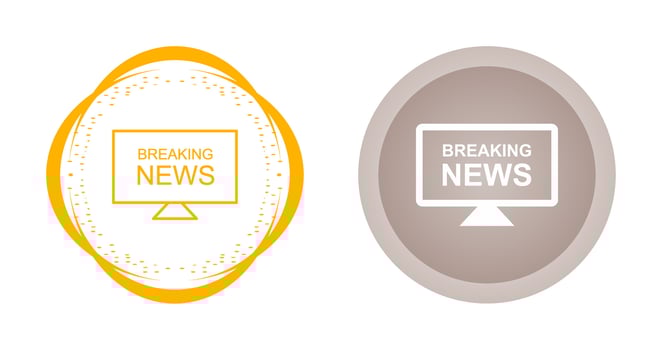 Anchors on News Desk Vector Icon