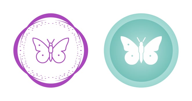 Butterfly Flying Vector Icon