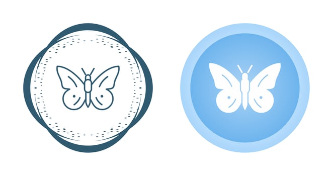 Butterfly Flying Vector Icon