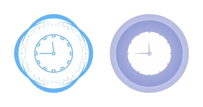 Wall Clock Vector Icon