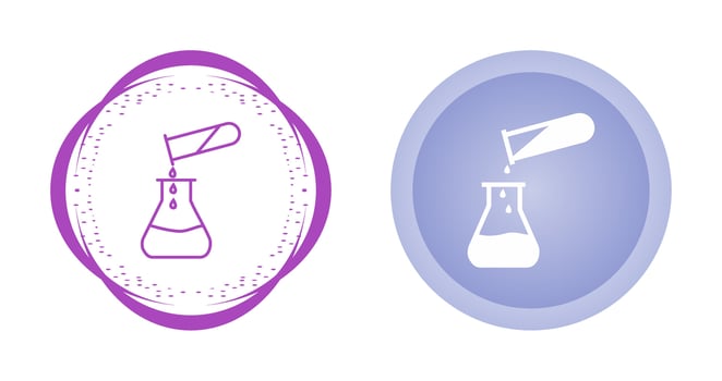 Pouring Chemical Vector Icon