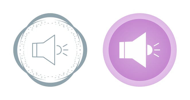 Loudspeaker Vector Icon