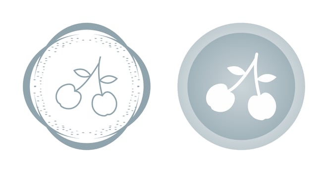 Cherry Vector Icon