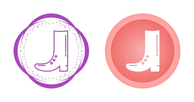 Cowboy Boot Vector Icon