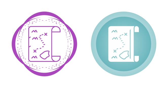 Pirate Map Vector Icon