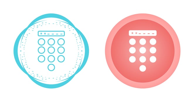 Passcode Lock Vector Icon