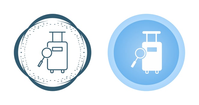 Find Luggage Vector Icon