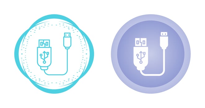 Usb Cable Vector Icon