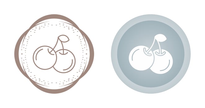 Cherry Vector Icon