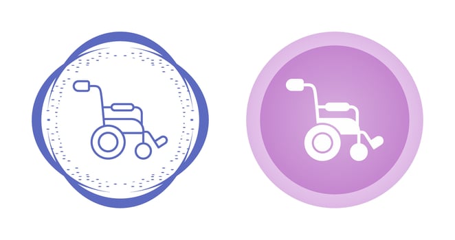 Wheel Chair Vector Icon