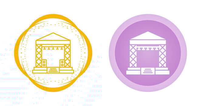 Stage Vector Icon