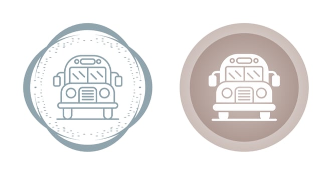 School Bus Vector Icon