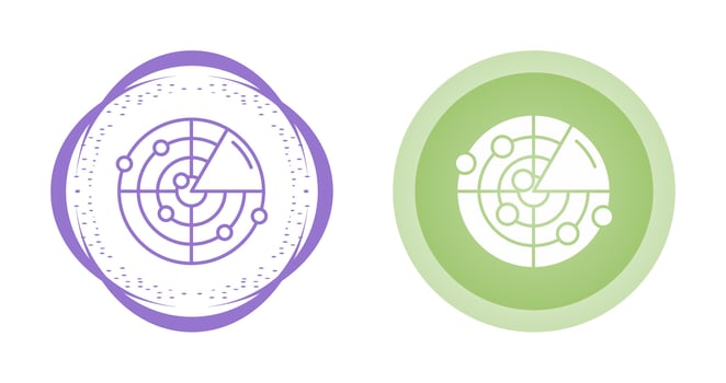 Radar Vector Icon