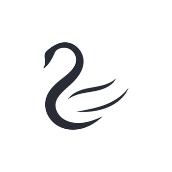 Vector Illustration Swan Logo Template