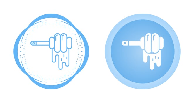 Honey Dipper Vector Icon
