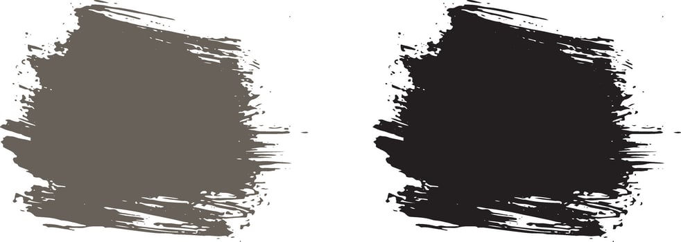 Vector set of grunge splatter illustration brush stroke
