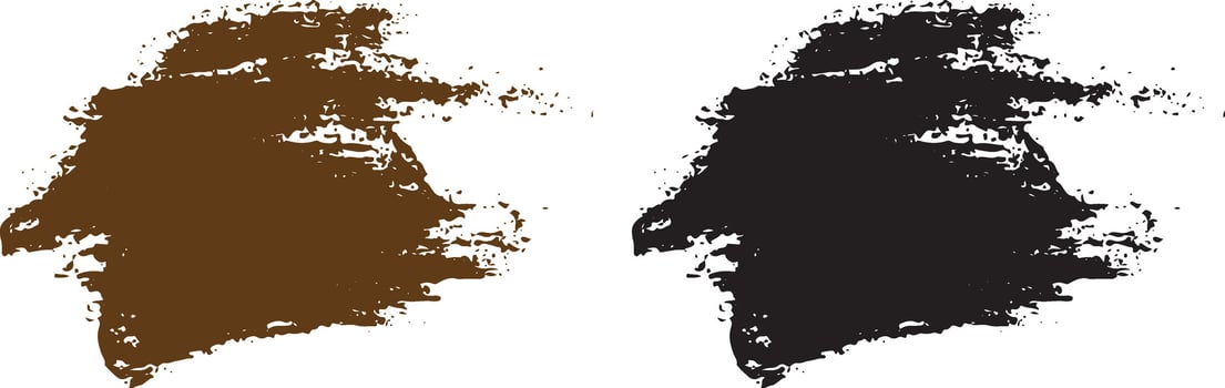 Vector set of grunge brush stroke frame