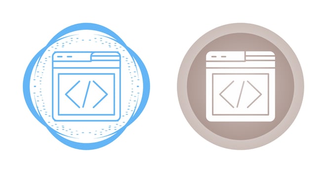 Web Programing Vector Icon