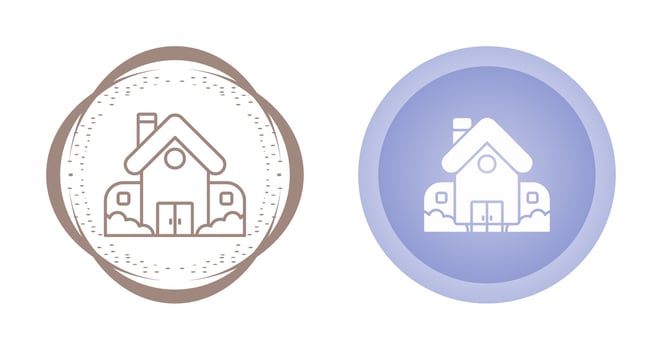 Retirement Home Vector Icon