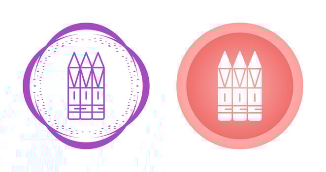 Crayons Vector Icon