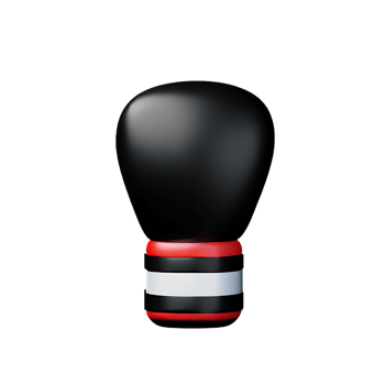 boxing gloves 3d rendering icon illustration png