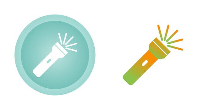 Flashlight Vector Icon