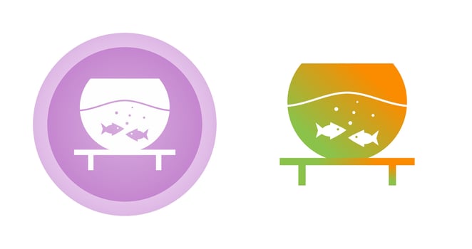 Fish Bowl Vector Icon