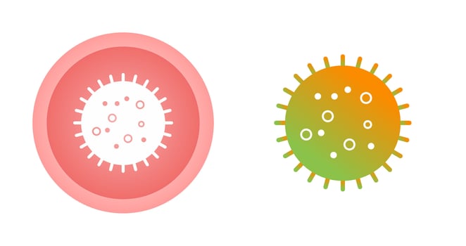 Bacteria in Slide Vector Icon