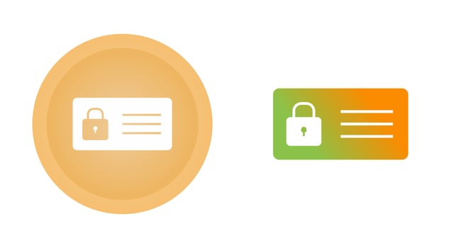 Protected Card Vector Icon