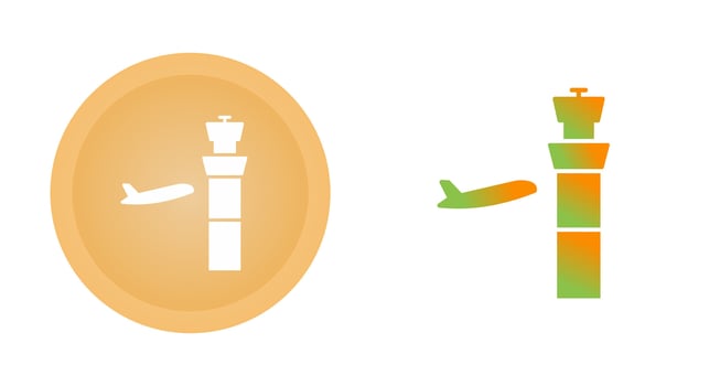 Air Control Tower Vector Icon