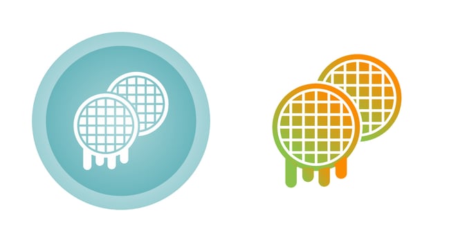 Waffle Vector Icon