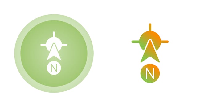 North Vector Icon