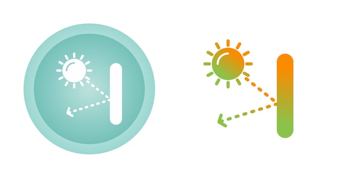 Specular Reflection Vector Icon