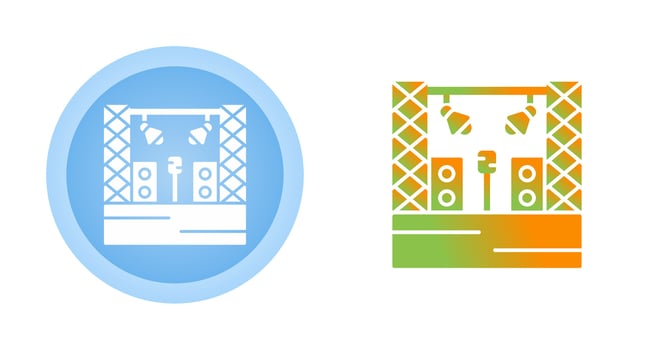 Stage Vector Icon